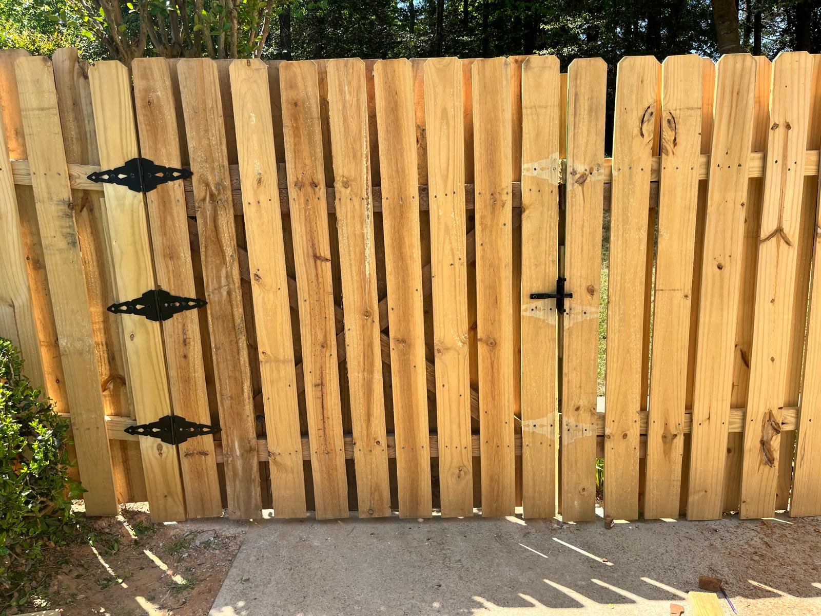 Wood Fence Gate